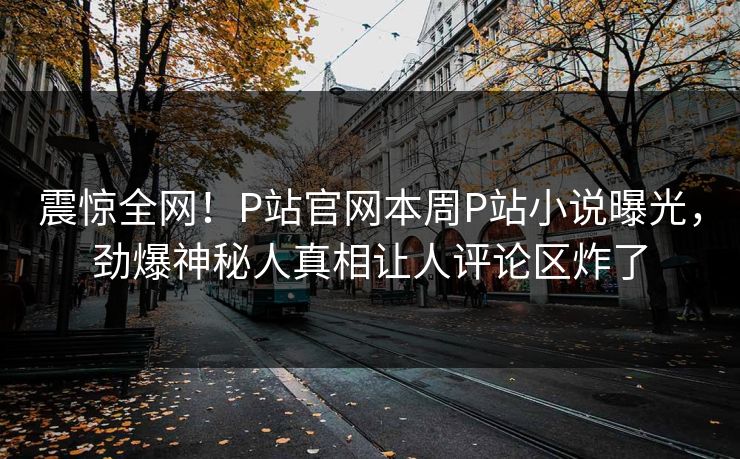 震惊全网！P站官网本周P站小说曝光，劲爆神秘人真相让人评论区炸了